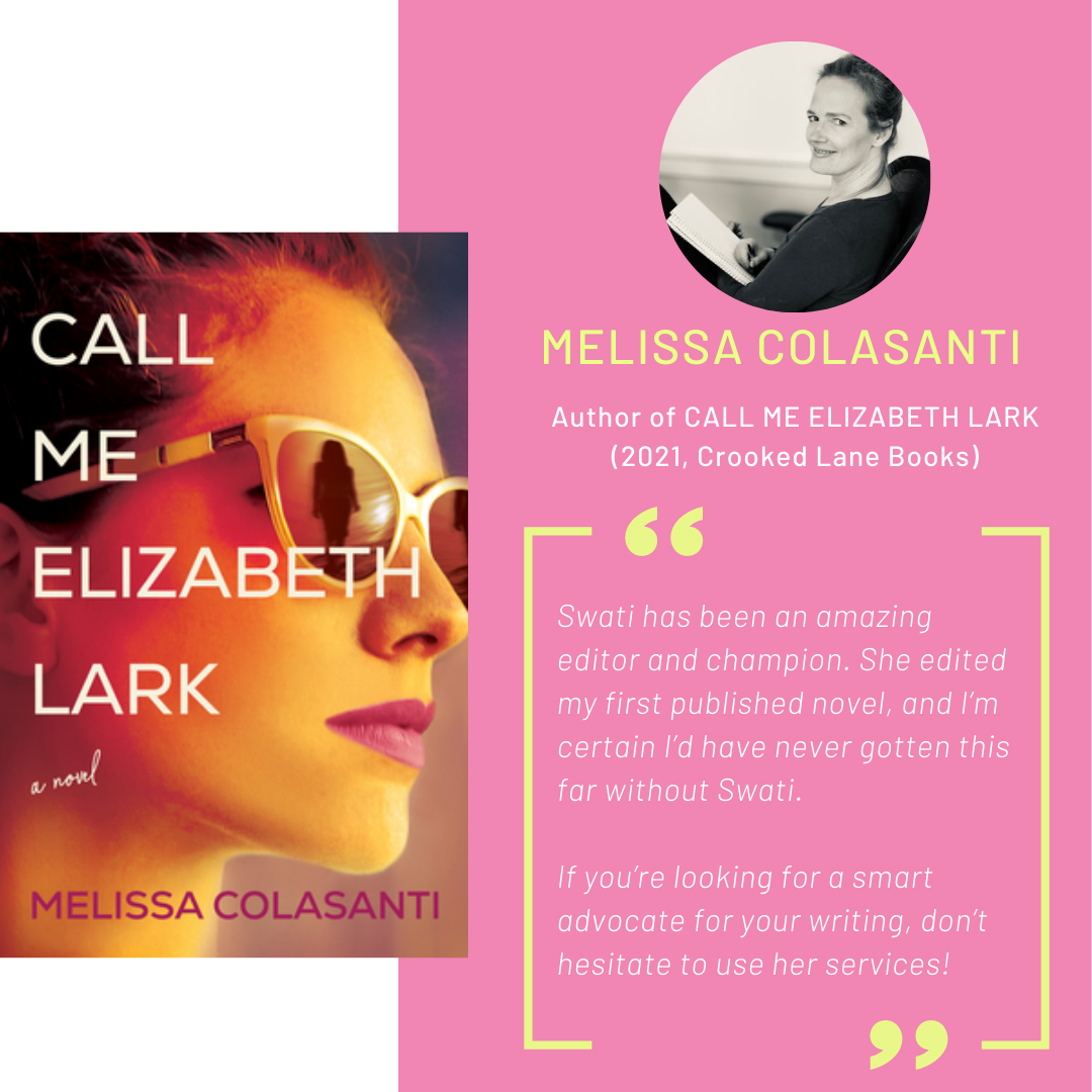 melissa colasanti_swati hegde melissa colasanti call me elizabeth lark swati hegde testimonial editing